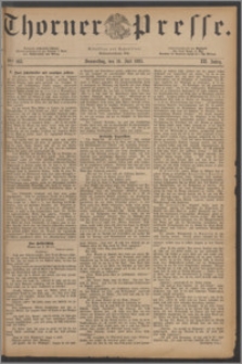 Thorner Presse 1885, Jg. III, Nro. 163 + Beilagenwerbung