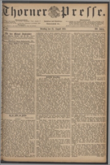 Thorner Presse 1885, Jg. III, Nro. 197