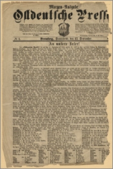 Ostdeutsche Presse. J. 1, 1877, nr 1