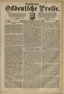Ostdeutsche Presse. J. 2, 1878, nr 184