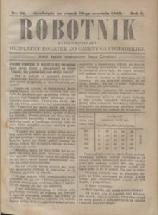 Robotnik Katolicko - Polski : bezpłatny dodatek do Gazety Grudziądzkiej 1905.09.19 R.1 nr 26