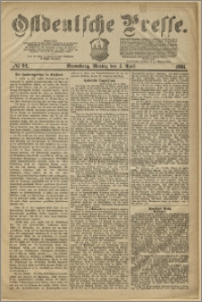 Ostdeutsche Presse. J. 5, 1881, nr 92