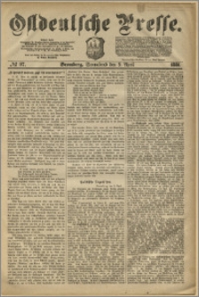 Ostdeutsche Presse. J. 5, 1881, nr 97