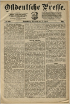 Ostdeutsche Presse. J. 5, 1881, nr 101