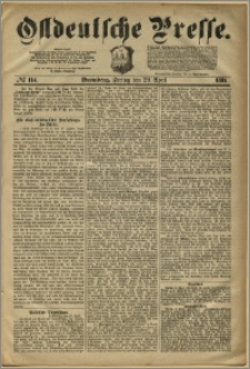 Ostdeutsche Presse. J. 5, 1881, nr 114