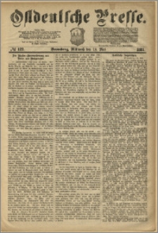 Ostdeutsche Presse. J. 5, 1881, nr 132