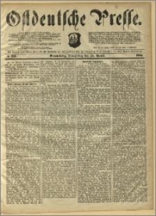 Ostdeutsche Presse. J. 8, 1884, nr 201