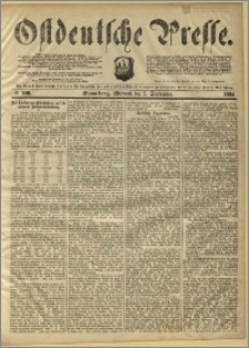 Ostdeutsche Presse. J. 8, 1884, nr 206