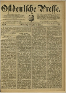 Ostdeutsche Presse. J. 9, 1885, nr 49