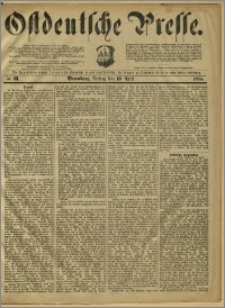Ostdeutsche Presse. J. 9, 1885, nr 83