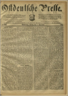 Ostdeutsche Presse. J. 9, 1885, nr 206