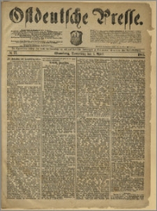 Ostdeutsche Presse. J. 10, 1886, nr 77