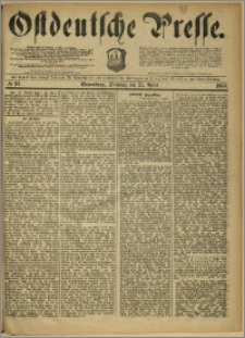 Ostdeutsche Presse. J. 10, 1886, nr 97