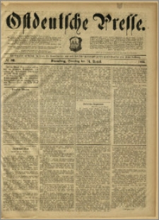 Ostdeutsche Presse. J. 10, 1886, nr 201