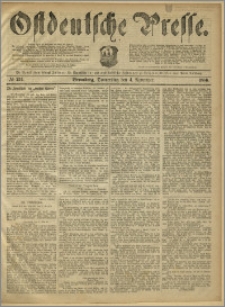 Ostdeutsche Presse. J. 10, 1886, nr 257