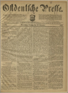 Ostdeutsche Presse. J. 10, 1886, nr 273