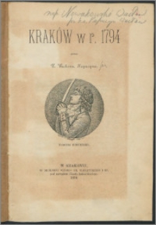 Kraków w roku 1794