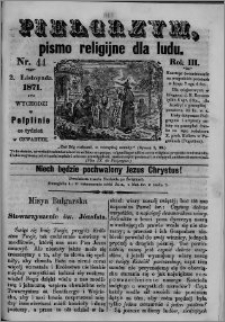 Pielgrzym, pismo religijne dla ludu 1871 nr 44