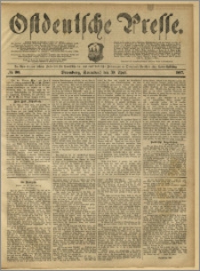 Ostdeutsche Presse. J. 11, 1887, nr 100