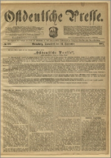 Ostdeutsche Presse. J. 11, 1887, nr 223