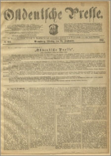 Ostdeutsche Presse. J. 11, 1887, nr 224