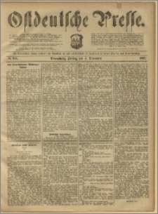 Ostdeutsche Presse. J. 11, 1887, nr 258
