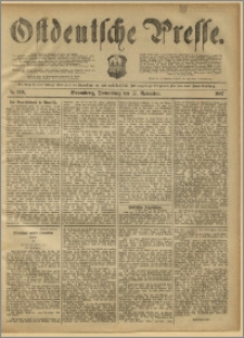 Ostdeutsche Presse. J. 11, 1887, nr 269