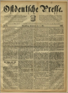 Ostdeutsche Presse. J. 13, 1889, nr 115