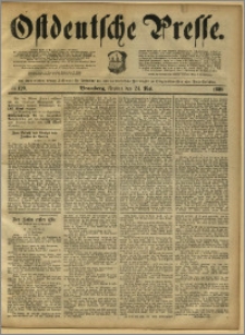 Ostdeutsche Presse. J. 13, 1889, nr 120