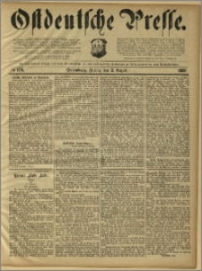 Ostdeutsche Presse. J. 13, 1889, nr 178