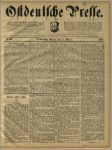 Ostdeutsche Presse. J. 13, 1889, nr 186