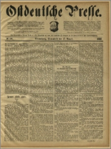 Ostdeutsche Presse. J. 13, 1889, nr 191