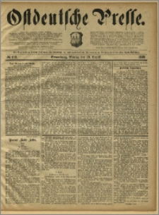 Ostdeutsche Presse. J. 13, 1889, nr 192