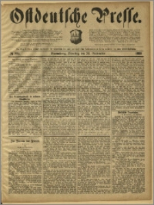 Ostdeutsche Presse. J. 13, 1889, nr 223