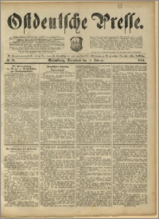 Ostdeutsche Presse. J. 15, 1891, nr 38