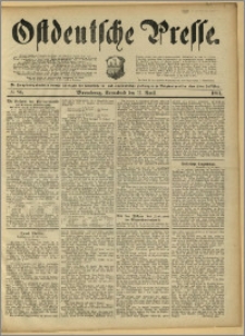 Ostdeutsche Presse. J. 15, 1891, nr 84
