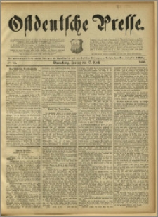 Ostdeutsche Presse. J. 15, 1891, nr 89