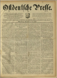 Ostdeutsche Presse. J. 15, 1891, nr 90