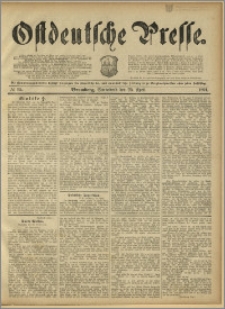 Ostdeutsche Presse. J. 15, 1891, nr 95