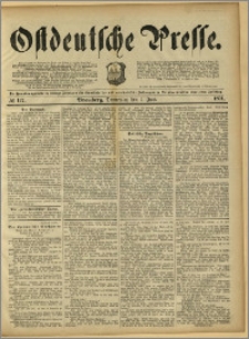 Ostdeutsche Presse. J. 15, 1891, nr 127