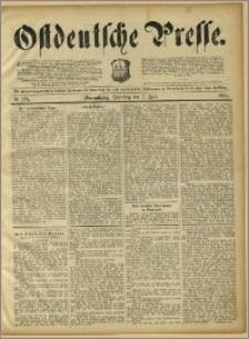 Ostdeutsche Presse. J. 15, 1891, nr 155