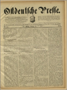 Ostdeutsche Presse. J. 15, 1891, nr 172