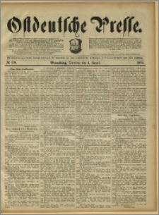 Ostdeutsche Presse. J. 15, 1891, nr 179