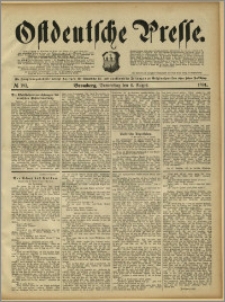 Ostdeutsche Presse. J. 15, 1891, nr 181