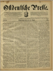 Ostdeutsche Presse. J. 15, 1891, nr 194
