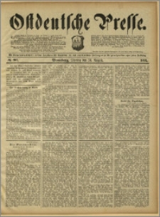 Ostdeutsche Presse. J. 15, 1891, nr 202