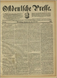 Ostdeutsche Presse. J. 15, 1891, nr 213