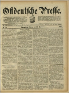 Ostdeutsche Presse. J. 15, 1891, nr 214