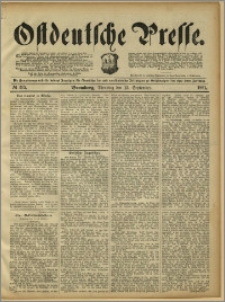 Ostdeutsche Presse. J. 15, 1891, nr 215