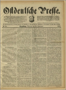 Ostdeutsche Presse. J. 15, 1891, nr 221